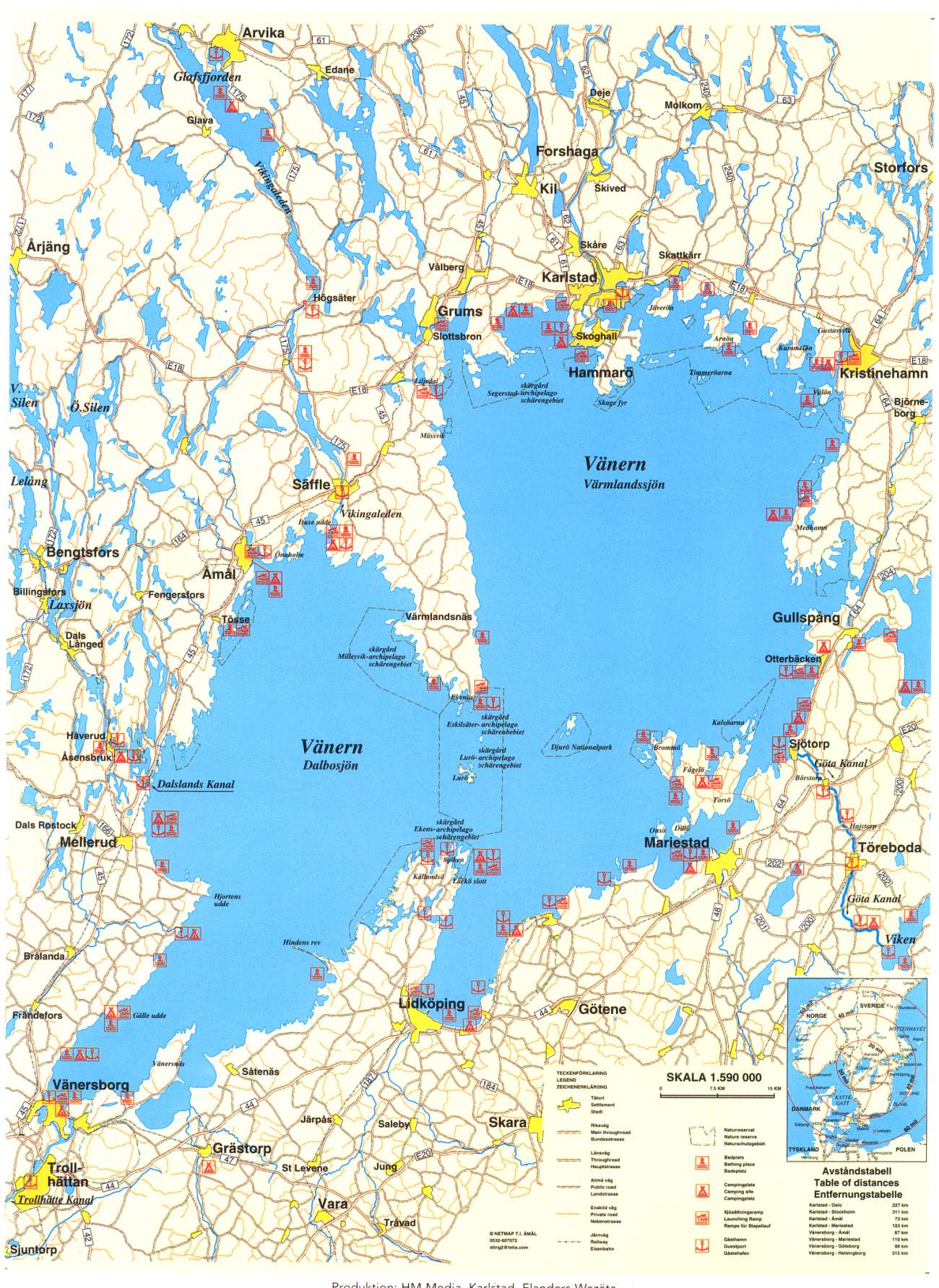 Vänersee / Vänern / Vänernsee in Schweden